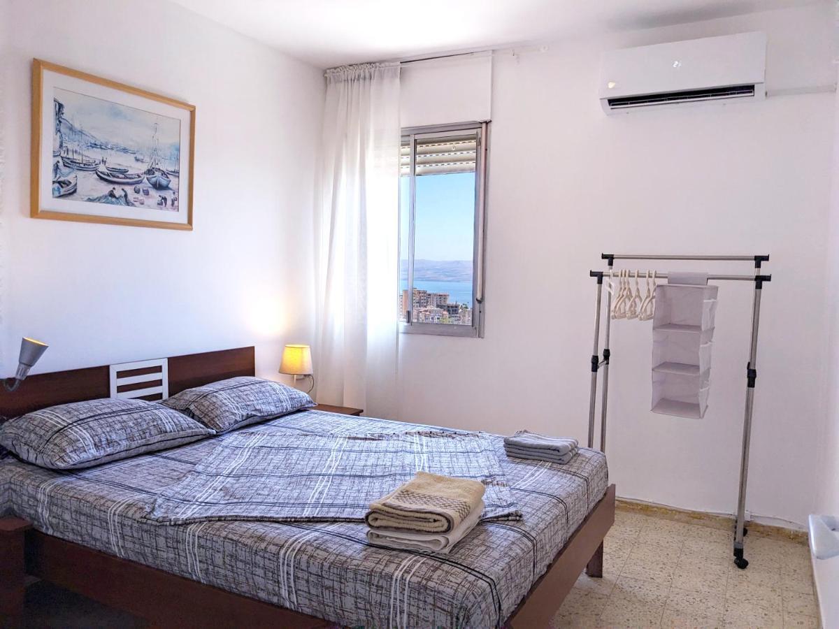 1Bdrm Apt With Panoramic View Of Sea And Mountains Tiberias Exteriör bild