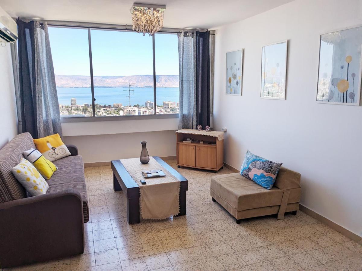 1Bdrm Apt With Panoramic View Of Sea And Mountains Tiberias Exteriör bild